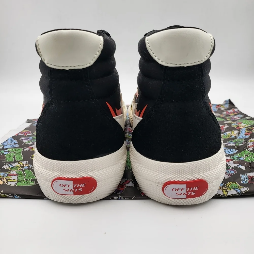 Revenge x Storm Vol. 2 Hi Top Sneakers in Black Flame US 8 NWB